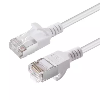 Microconnect V-FTP6A075W-plāns tīkla kabelis balts 7,5 m Cat6a U/FTP (STP)
