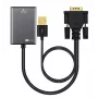 Microconnect VGAHDMI VGA kabelis 0,15 m VGA (D-Sub) Melns