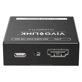 Vivolink VLHDMICTL2 EDID emulators 3840x2160 18Gbit/s Melns