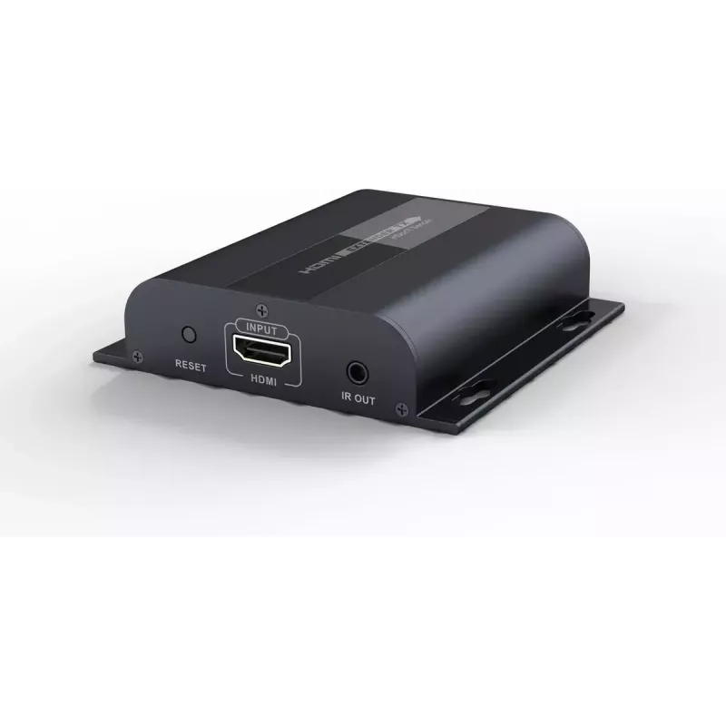 AV raidītājs VivoLink VLHDMIEXT1-TV2 — HDMI ieeja/izeja caur Cat5e, līdz 1920x1080, 120 m, vadu, melns