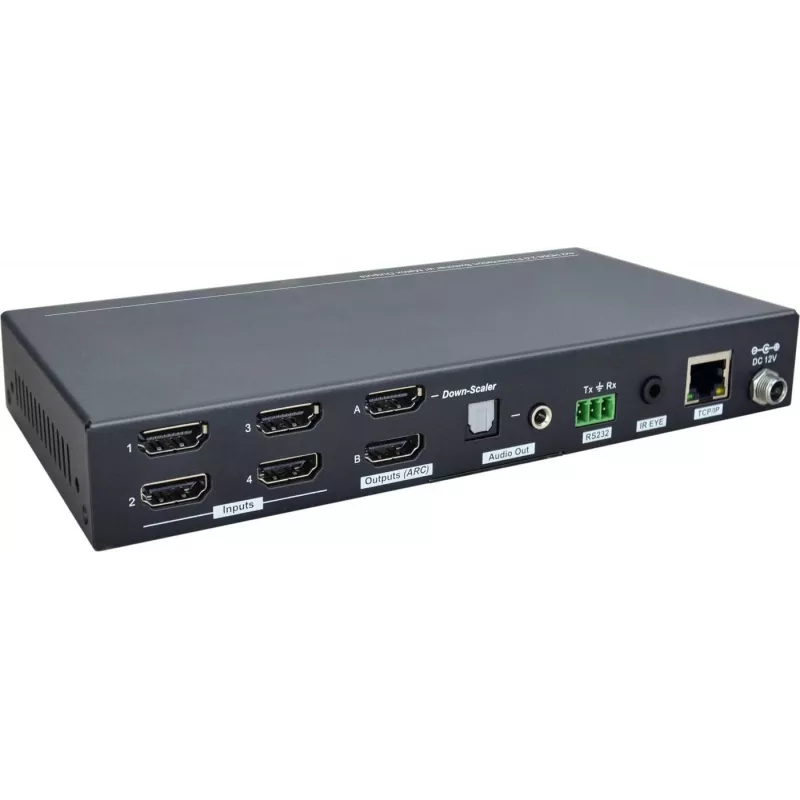 Vivolink VLHDMIMAT4X2RS matricu komutators Mērogojams matricu komutators 7.5 W