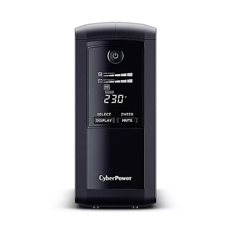 CyberPower VP1000ELCD nepārtrauktās barošanas avots (UPS) Line-Interactive 1 kVA 550 W 4 maiņstrāvas izejas
