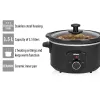 Lēnā plīts Tristar VS-3915 3,5 L melna rotējoša pārvaldība 180 W