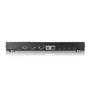 ATEN 4 portu divu skatu HDMI pārslēdzējs, HDMI, metāls, melns, 15 m, 480p, 720p, 1080i, 1080p, 6,75 Gbit/s