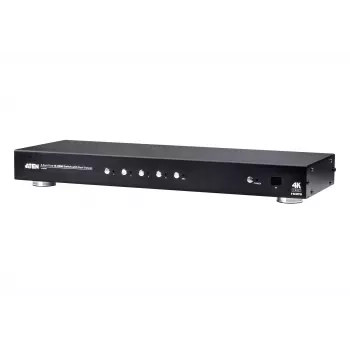 ATEN 4 Port True 4K HDMI Switch ar divām izejām, HDMI, Metāls, Melns, 60 Hz, 3 m, 3840 x 2160, 4096 x 2160