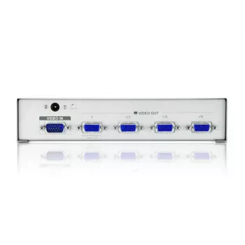 ATEN 4-Port VGA Video Splitter (350 MHz), VGA, 4x VGA, 1920 x 1440 pikseļi, sudraba krāsa, metāls, 30 m