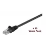 Microconnect V-UTP5005SVP tīkla kabelis Melns 0.5 m Cat5e U/UTP (UTP)