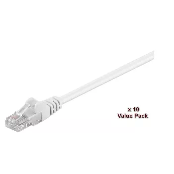 Microconnect V-UTP510WVP tīkla kabelis balts 10 m Cat5e U/UTP (UTP)