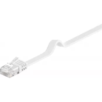 Microconnect V-UTP6005W-FLAT tīkla kabelis balts 0.5 m Cat6 U/UTP (UTP)