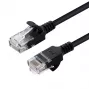Microconnect V-UTP602S-plāns tīkla kabelis Melns 2 m Cat6 U/UTP (UTP)