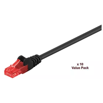 Microconnect V-UTP602SVP tīkla kabelis melns 2 m Cat6 U/UTP (UTP)