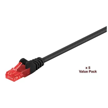 Microconnect V-UTP615SVP tīkla kabelis Melns 15 m Cat6 U/UTP (UTP)
