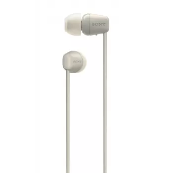 Sony WI-C100 Bezvadu austiņas iebūvētas, zvaniem/mūzikai, Bluetooth, bēšas