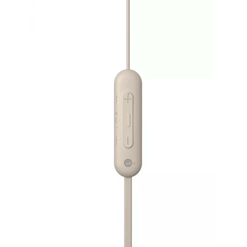 Sony WI-C100 Bezvadu austiņas iebūvētas, zvaniem/mūzikai, Bluetooth, bēšas