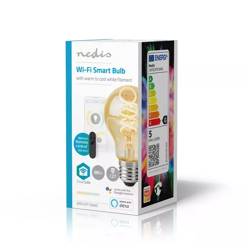 LED spuldze Nedis SmartLife 4,9 W (E27) 360 lm, vēsi balta / silta balta, 10 000 h kalpošanas laiks