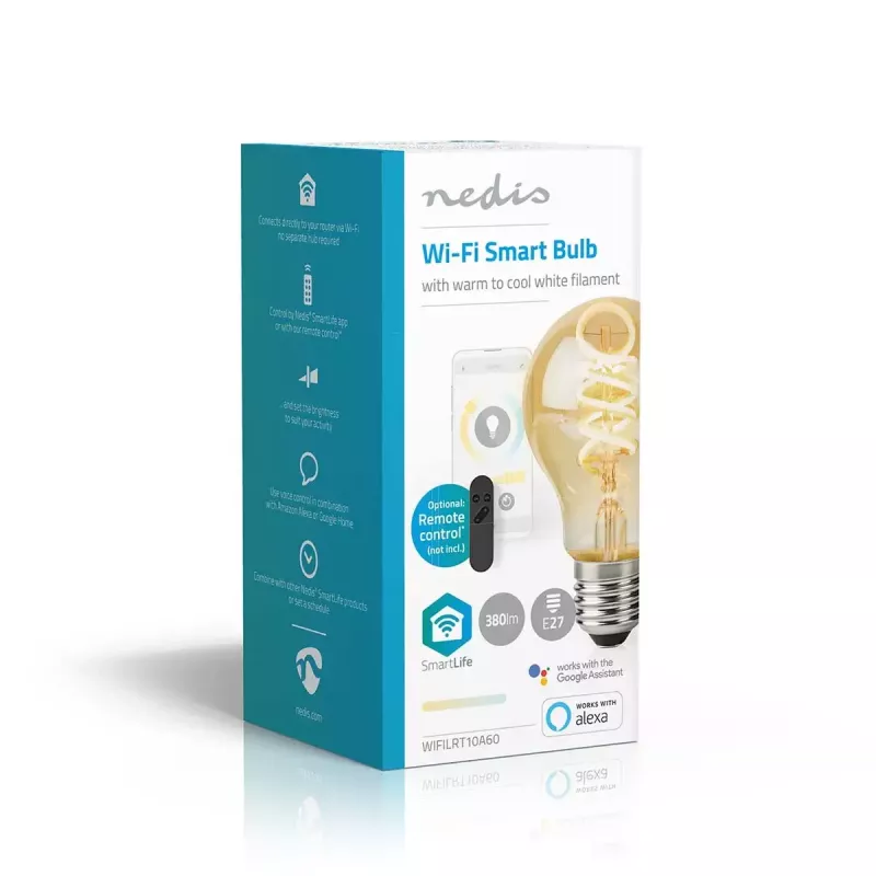 LED spuldze Nedis SmartLife 4,9 W (E27) 360 lm, vēsi balta / silta balta, 10 000 h kalpošanas laiks