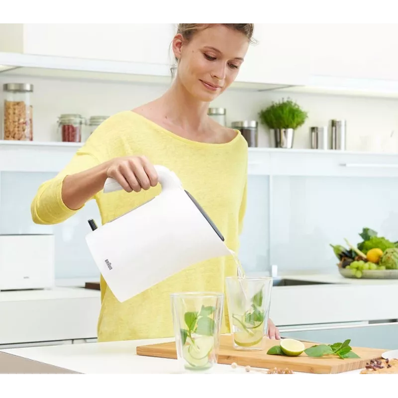 Braun PurEase WK 3100 WH elektriskā tējkanna 1,7 L 2200 W Balta