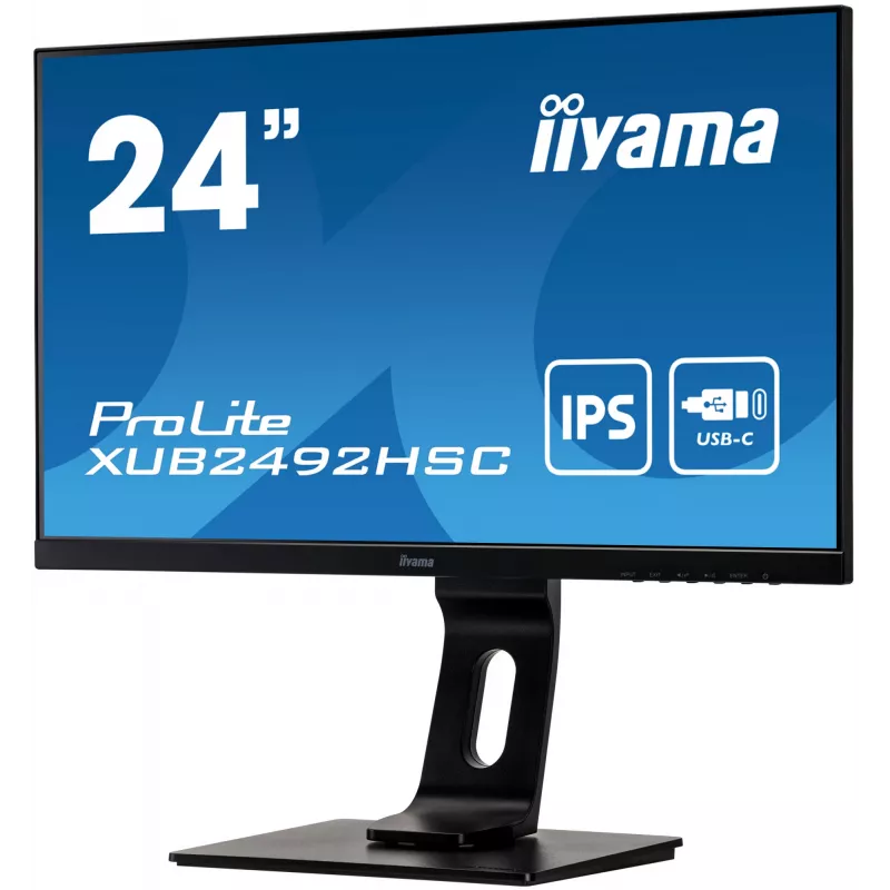 iiyama ProLite XUB2492HSC-B1 datora monitors 60,5 cm (23,8 collas) 1920 x 1080 pikseļi Full HD LCD Melns