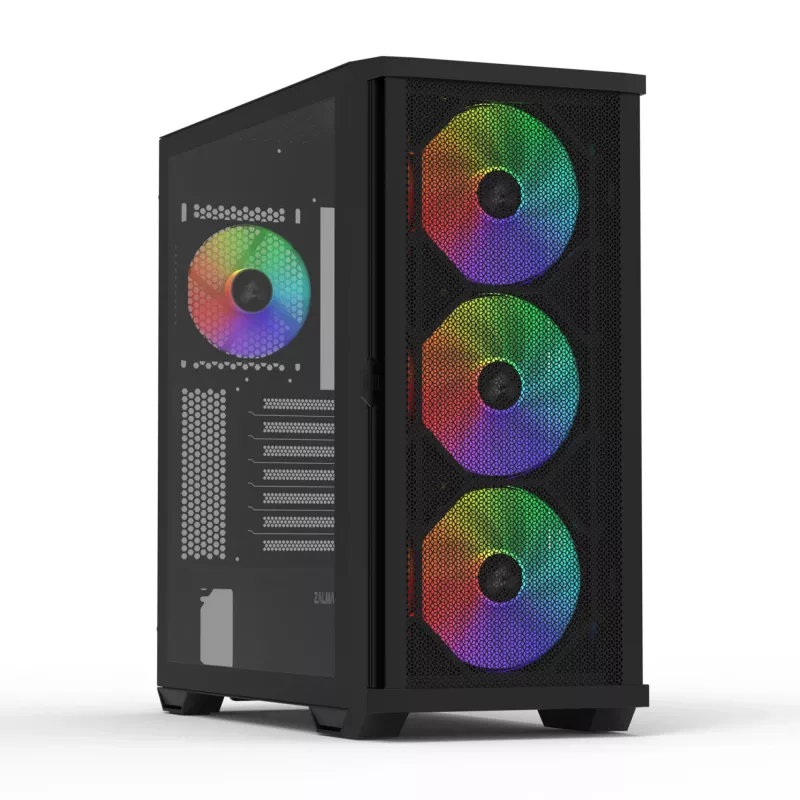 Zalman Z10 PLUS datora korpuss Midi Tower melnā krāsā