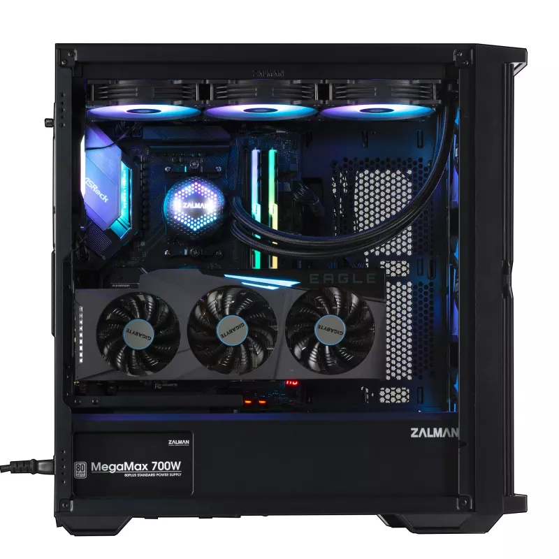 Zalman Z10 PLUS datora korpuss Midi Tower melnā krāsā