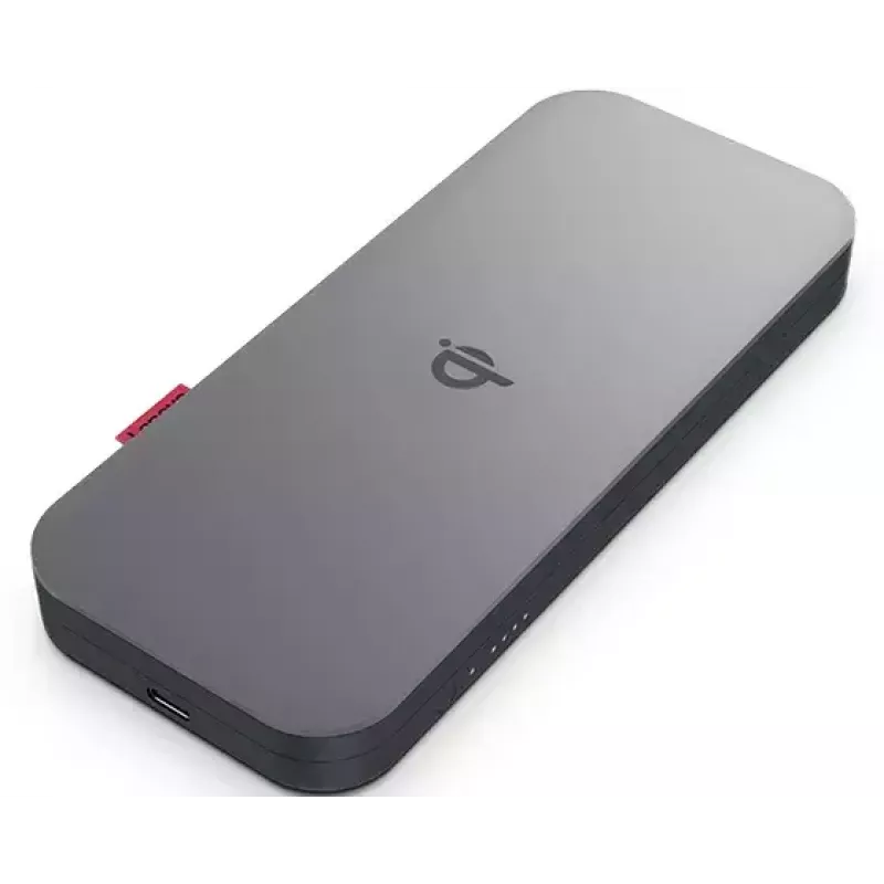 Lenovo GO Litija polimēra (LiPo) 10000 mAh bezvadu uzlāde Pelēks