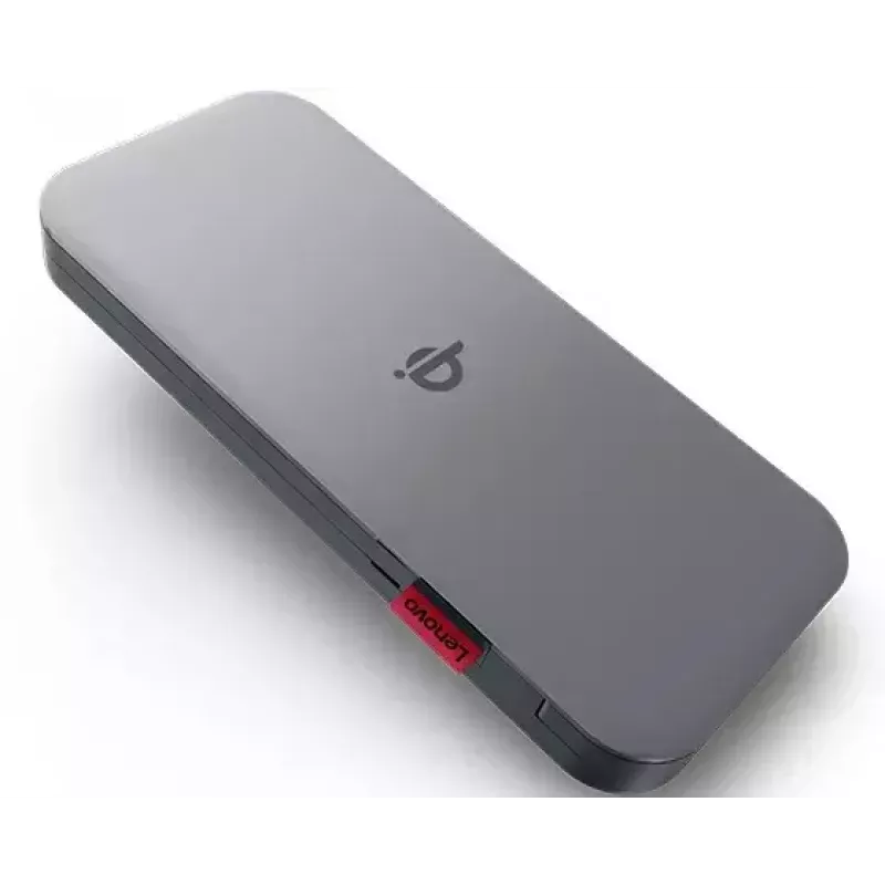 Lenovo GO Litija polimēra (LiPo) 10000 mAh bezvadu uzlāde Pelēks
