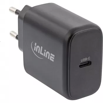 InLine USB PD strāvas adapteris, GaN lādētājs, viens USB-C, Power Delivery, 65 W