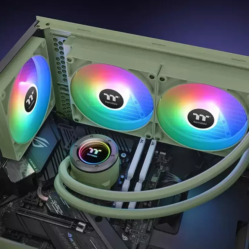Šķidruma dzesēšanas komplekts Thermaltake TH280 V2 ARGB zaļa 84.32 cfm 3.02 mmH2O