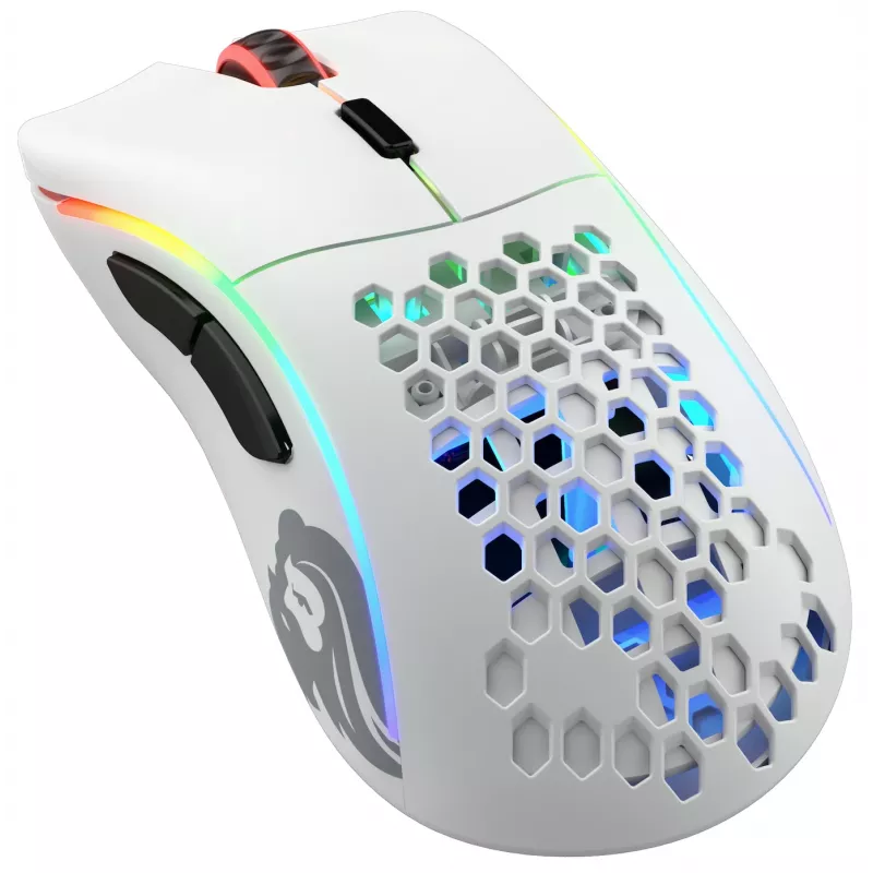 Glorious Gaming Glorious Model D Wireless - Matte balta, Right-hand, RF Wireless, 19000 DPI, balta