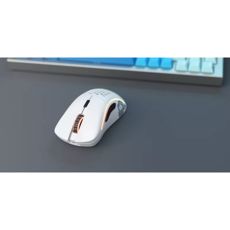Glorious Gaming Glorious Model D Wireless - Matte balta, Right-hand, RF Wireless, 19000 DPI, balta