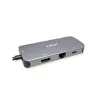 ROLINE USB Type-C centrmezgls 12.02.1121 HDMI RJ-45 USB 3.2 Gen 2 pelēks