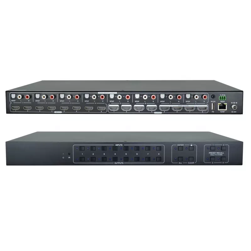 AV matricas pārslēdzējs Vivolink VLHDMIMAT8X8 3840x2160 18 Gbit/s
