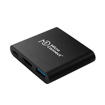 Microconnect MC-HUBAV1 klēpjdatora dokstacija/porta replikators, dokstacija, balta