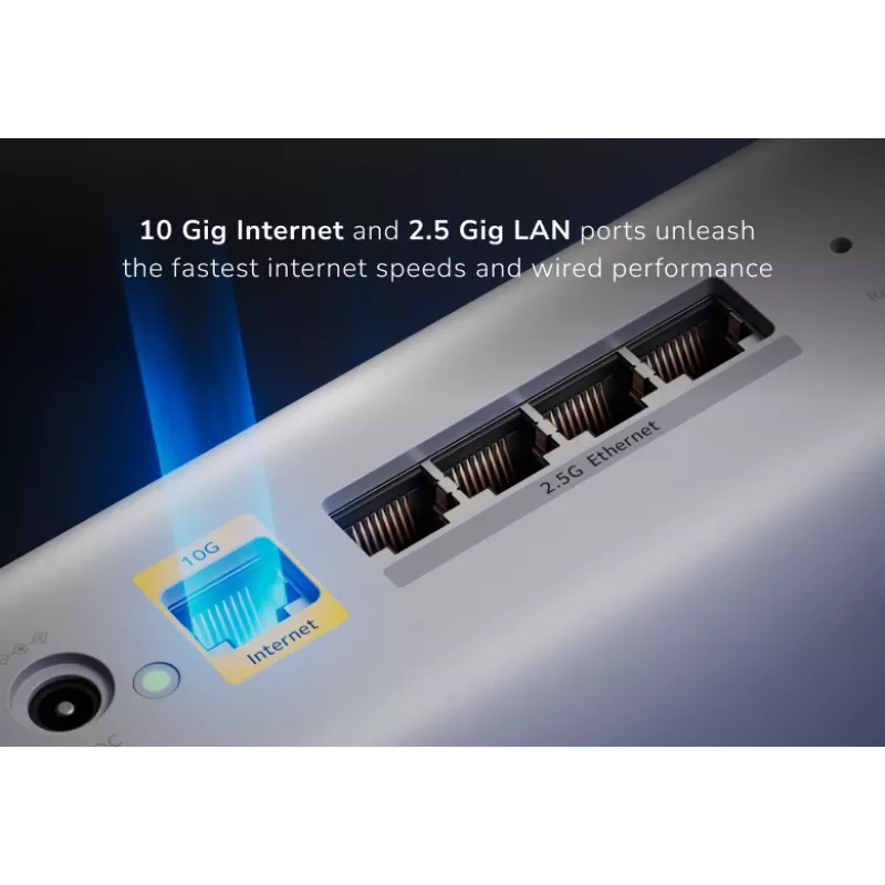 NETGEAR Orbi 870 Tri-band (2.4 GHz / 5 GHz / 6 GHz) balta 5 Internal