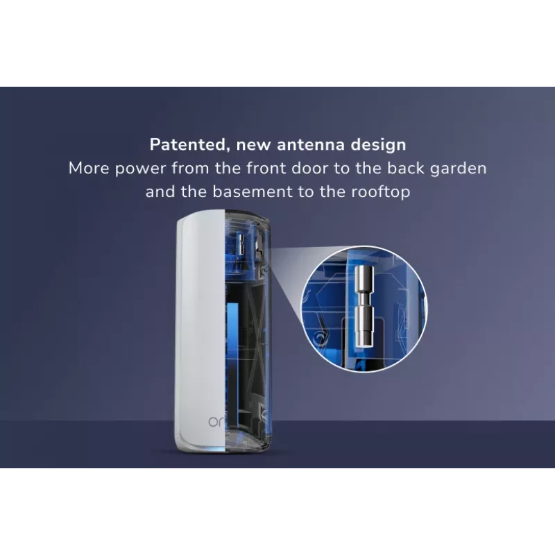 NETGEAR Orbi 870 Tri-band (2.4 GHz / 5 GHz / 6 GHz) balta 5 Internal