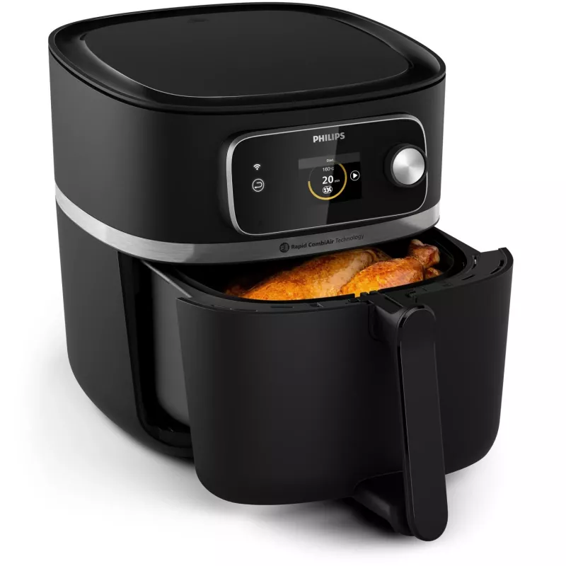 Karstā gaisa friteris Philips 7000 sērija HD9880/90 8,3L 2200W melns nerūsējošais tērauds