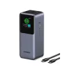 Ugreen 20000mAh 130W ātrās uzlādes ārējais akumulators litija pelēks