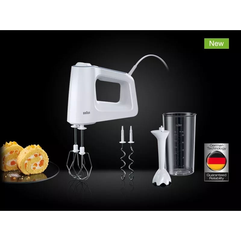 Braun MultiMix 3 rokas mikseris 500 W balts