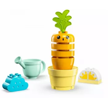 Rotaļlietu komplekts LEGO Duplo 10981 Augošais burkāns — interaktīvs pirmsskolas būvēšanas komplekts