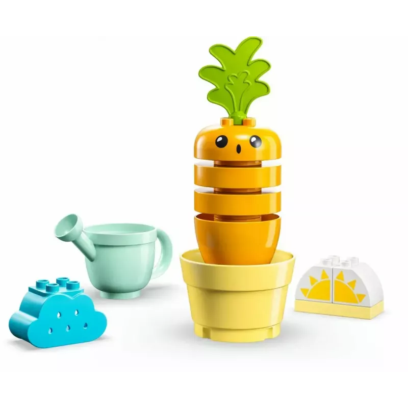Rotaļlietu komplekts LEGO Duplo 10981 Augošais burkāns — interaktīvs pirmsskolas būvēšanas komplekts