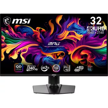 MSI MPG 321URX QD-OLED datora monitors 80 cm (31,5 collas) 3840 x 2160 pikseļi 4K Ultra HD Melns