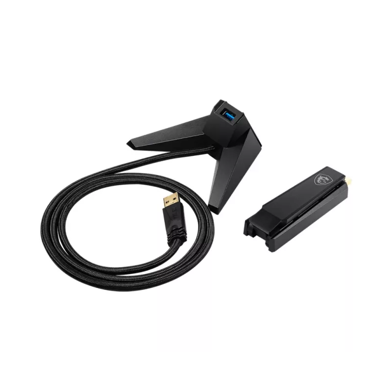 WiFi USB adapteris MSI AX1800 USB 2.0 Type-A bezvadu 2,4 GHz 5 GHz