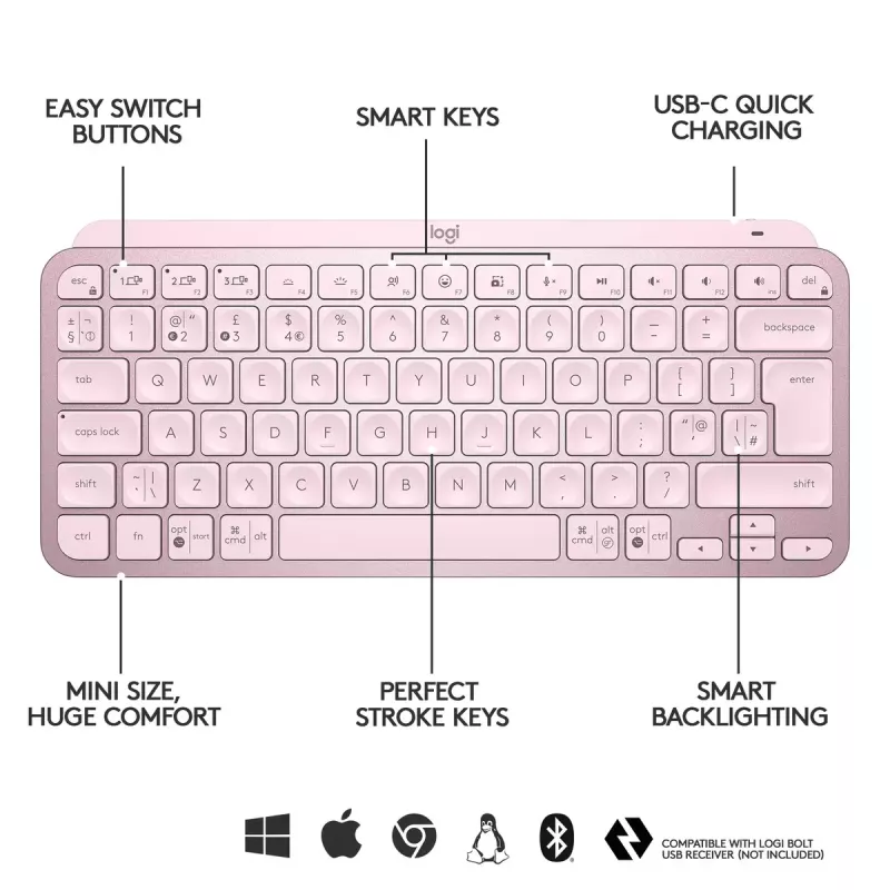 Logitech MX Keys Mini tastatūra