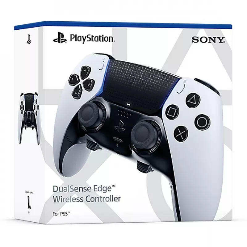 Spēļu kontrolieris Sony DualSense Edge PlayStation 5 — vadu un bezvadu (Bluetooth/USB), melns/balts