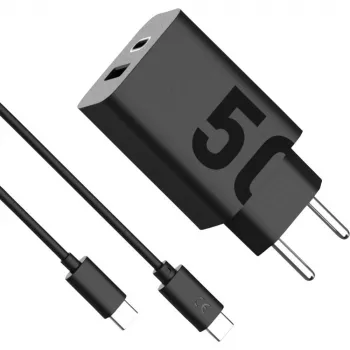Iekštelpu maiņstrāvas ātrais lādētājs Motorola TurboPower 50W — universāls USB-C, melns