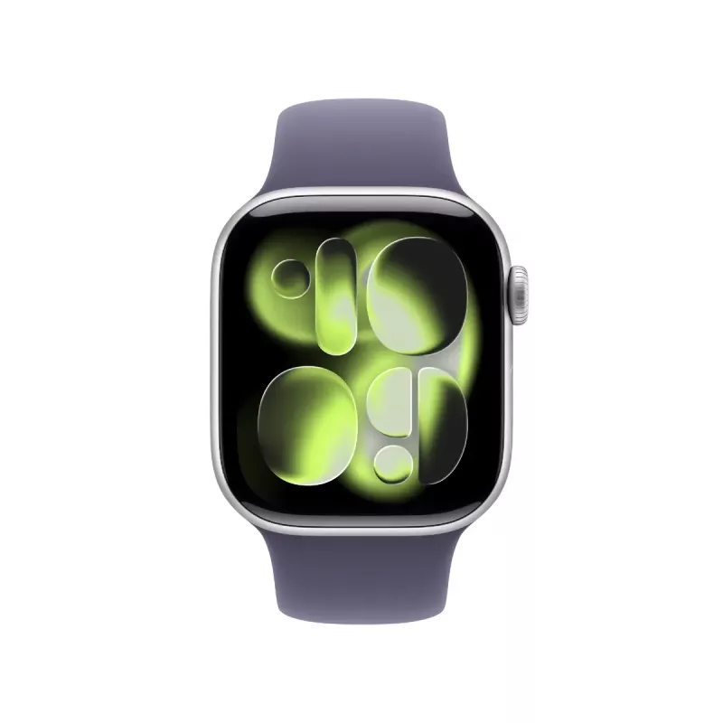 Viedpulkstenis Apple Watch Series 11 GPS + Cellular 42mm Sudraba alumīnijs Purple Fog siksniņa