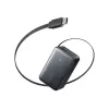 Ārējais akumulators Anker Nano 45W ar iebūvētu ievelkamu USB-C kabeli A1638H11 10000 mAh Melns