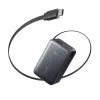 Ārējais akumulators Anker Nano 45W ar iebūvētu ievelkamu USB-C kabeli A1638H11 10000 mAh Melns
