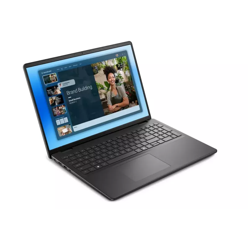 Portatīvais dators Dell 16 DC16250 — 16 collu 2K (1920×1200) pretatspīduma, Intel Core 5 120U, 16GB DDR5, 1TB SSD, Intel Graphics, Windows 11 Pro, apgaismota angļu tastatūra