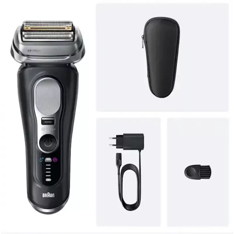 Braun Series 9 Pro+ 9600s folijas skuveklis Trimmeris Melns